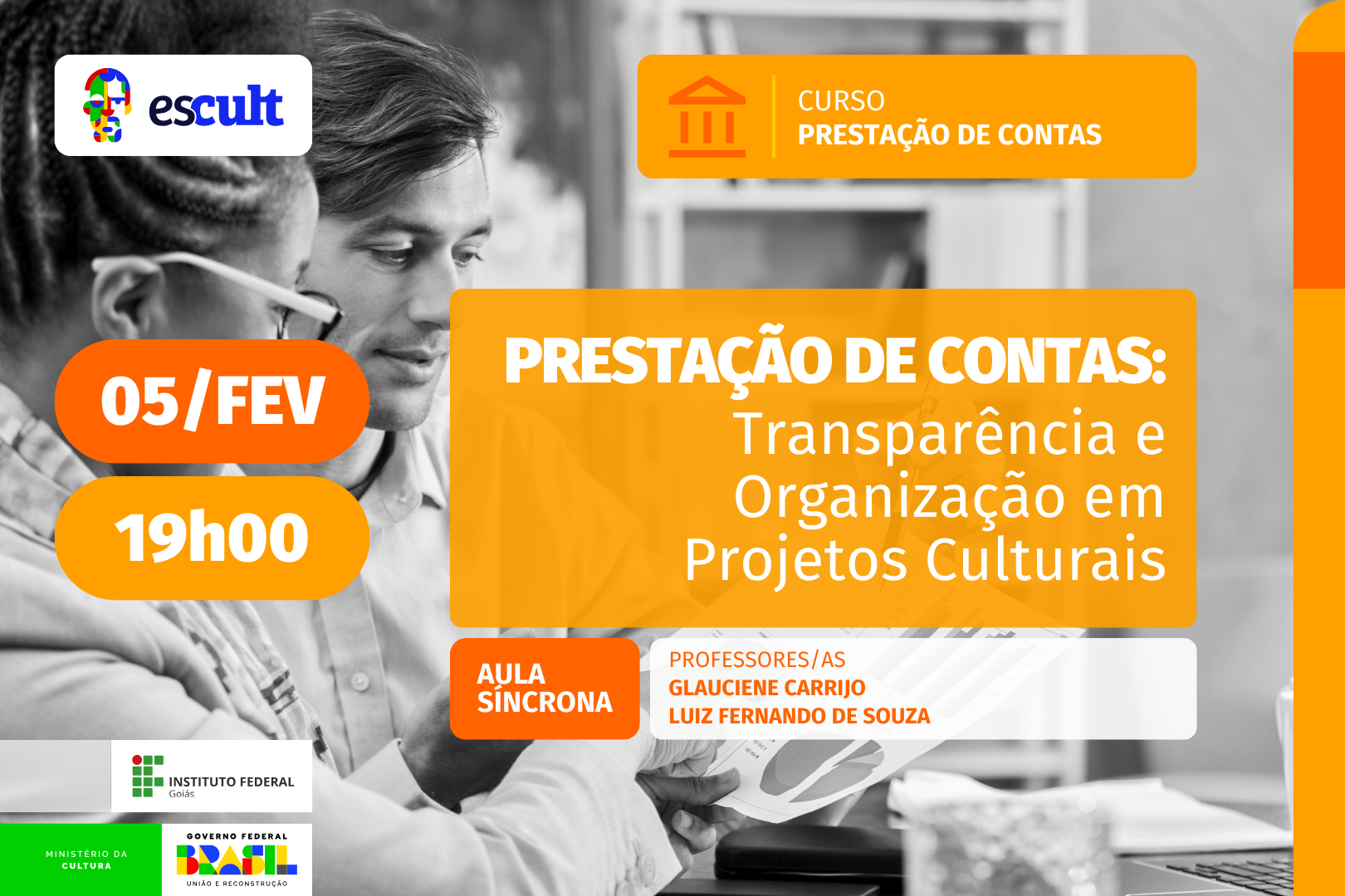 Aula Síncrona - Para Estudantes do Curso Prestação de Contas de Propostas Simplificadas